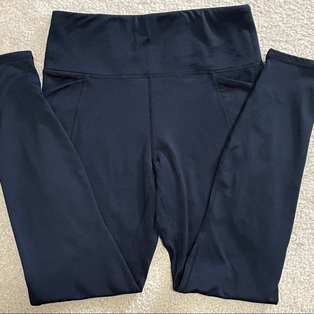 Black Thermal Warm Leggings (M)